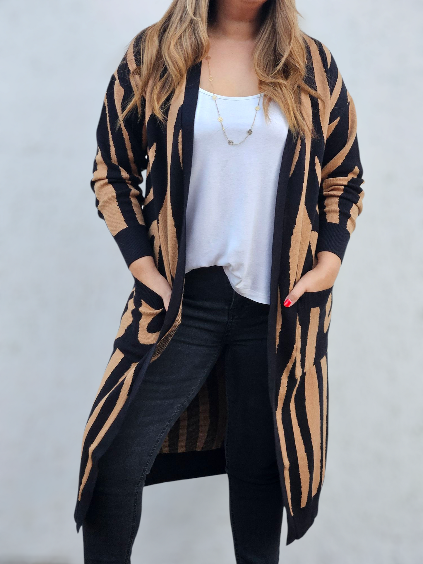 Maxi Chaleco Wild Camel