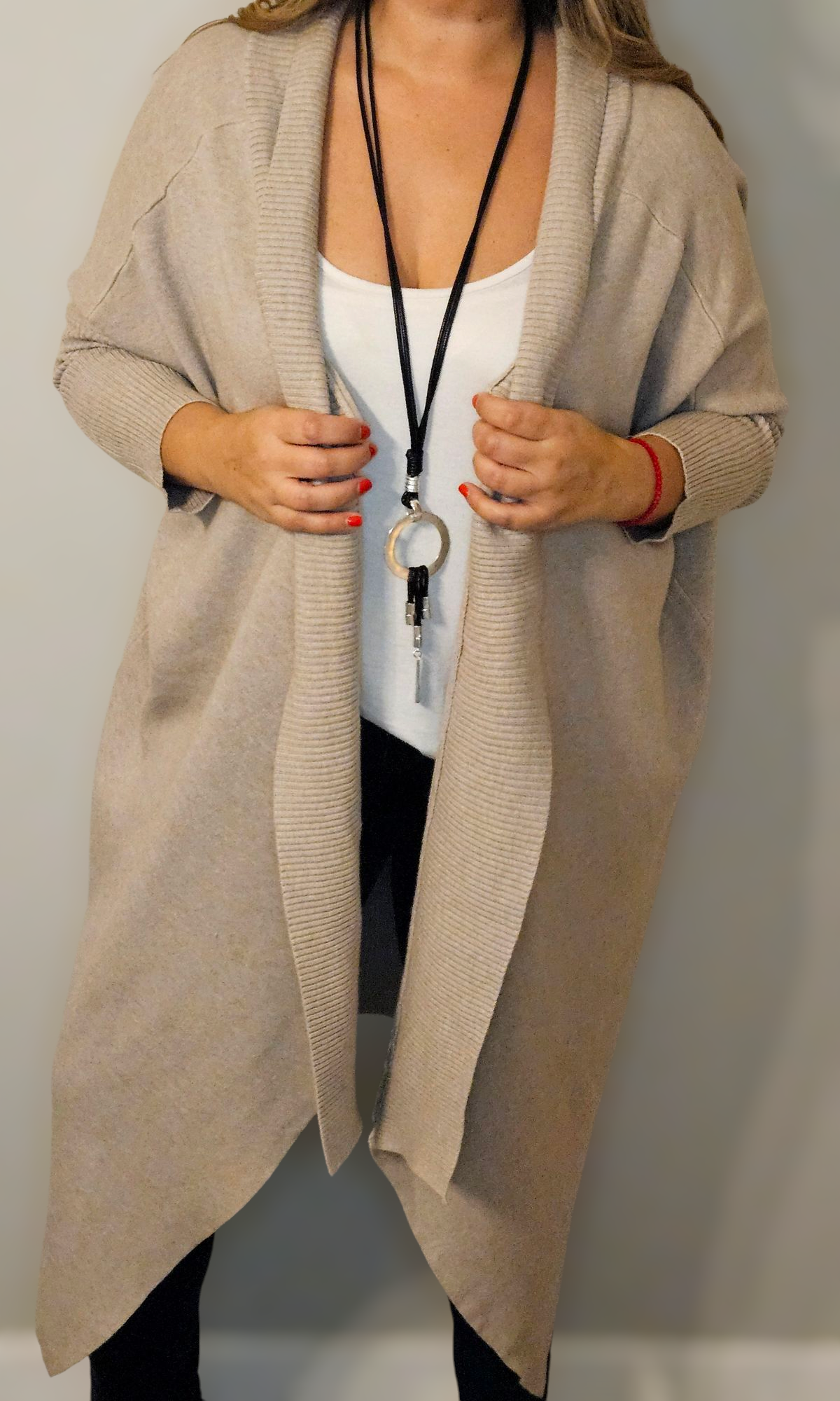 Cardigan Amapola Taupé