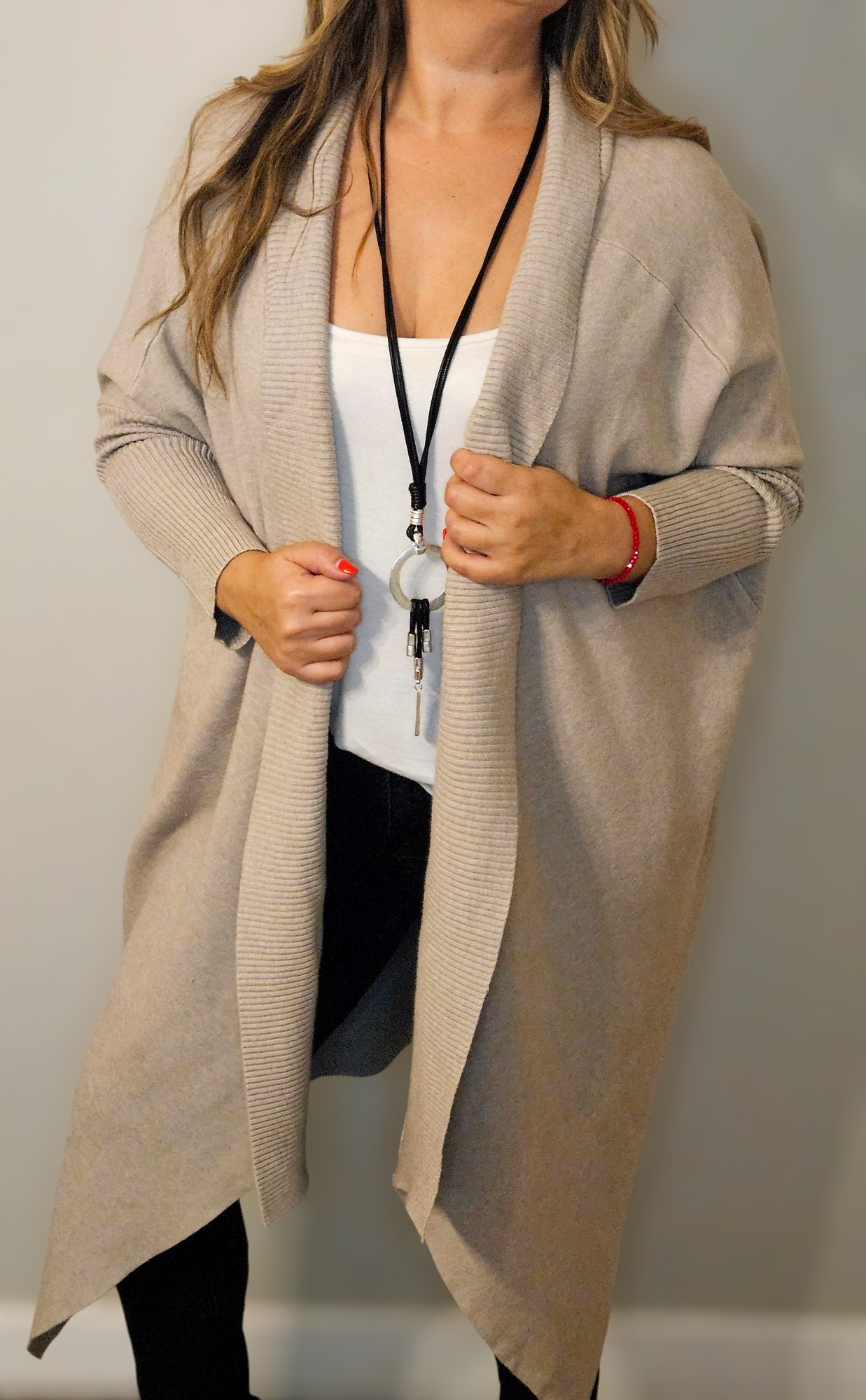 Cardigan Amapola Taupé