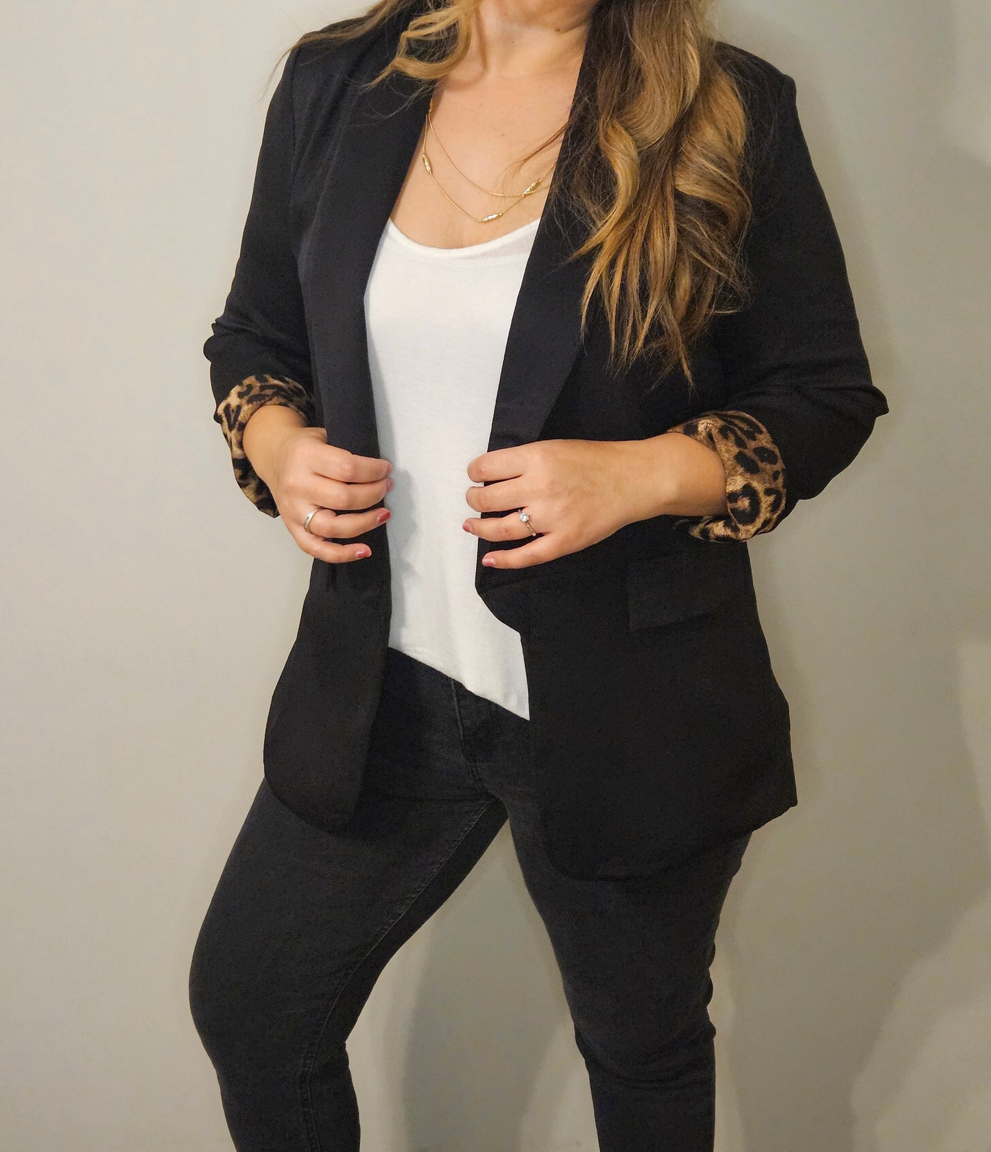 Blazer Antonia Negro Print