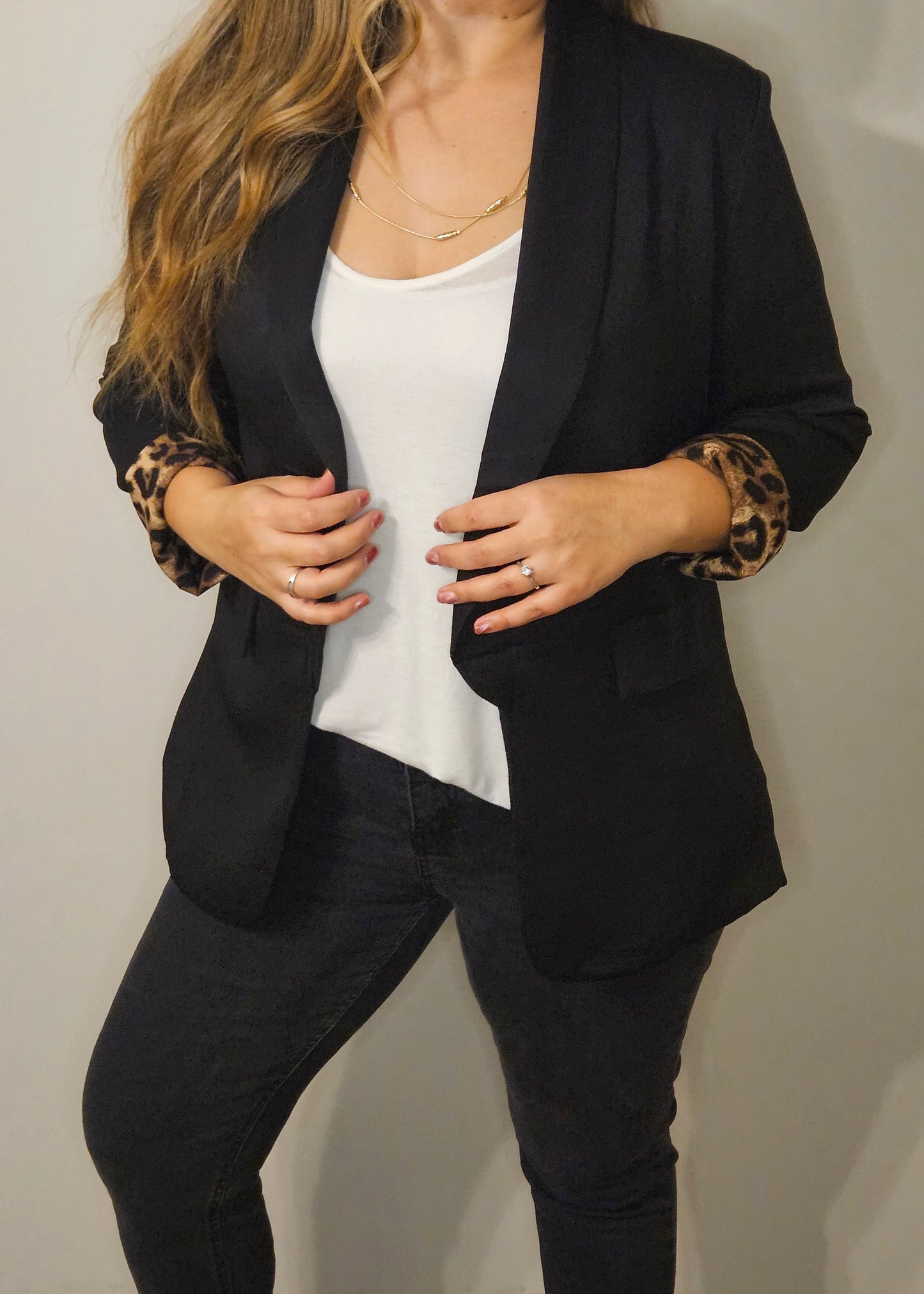 Blazer Antonia Negro Print