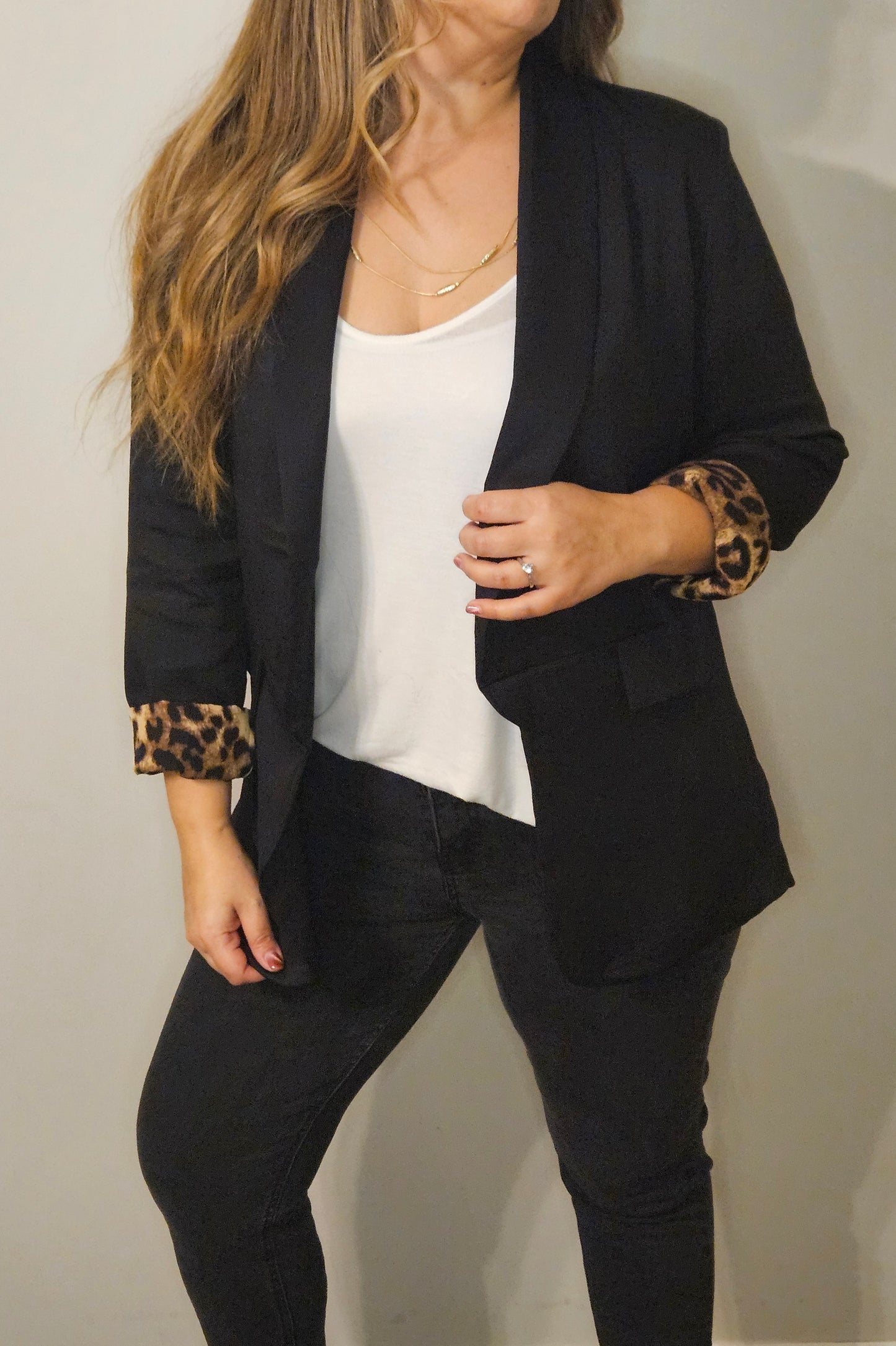 Blazer Antonia Negro Print