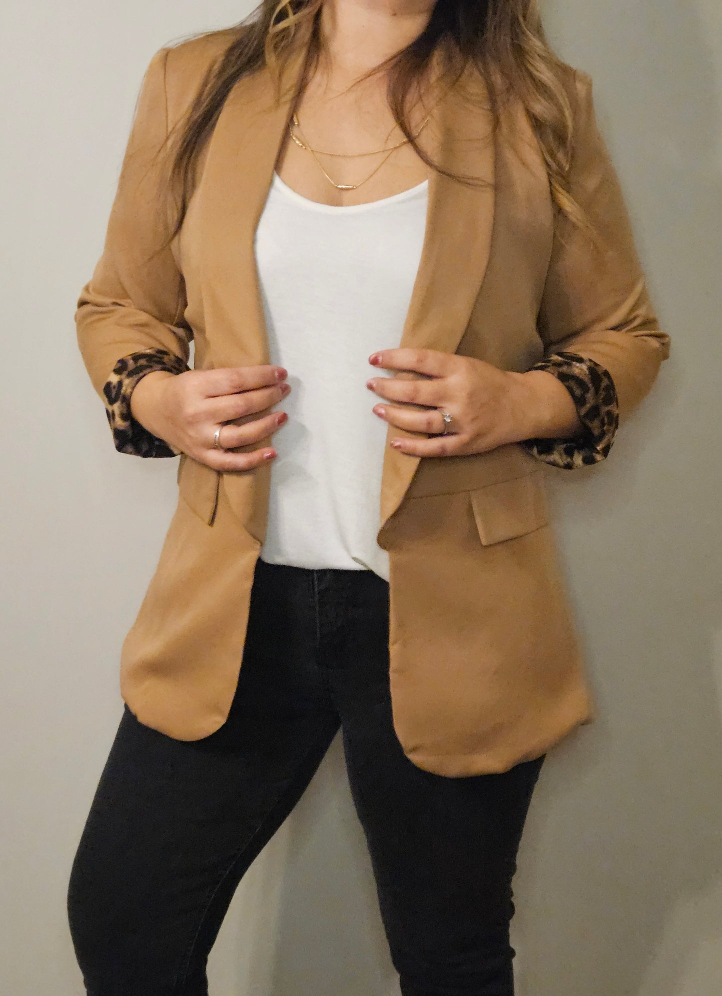 Blazer Antonia Camel Print