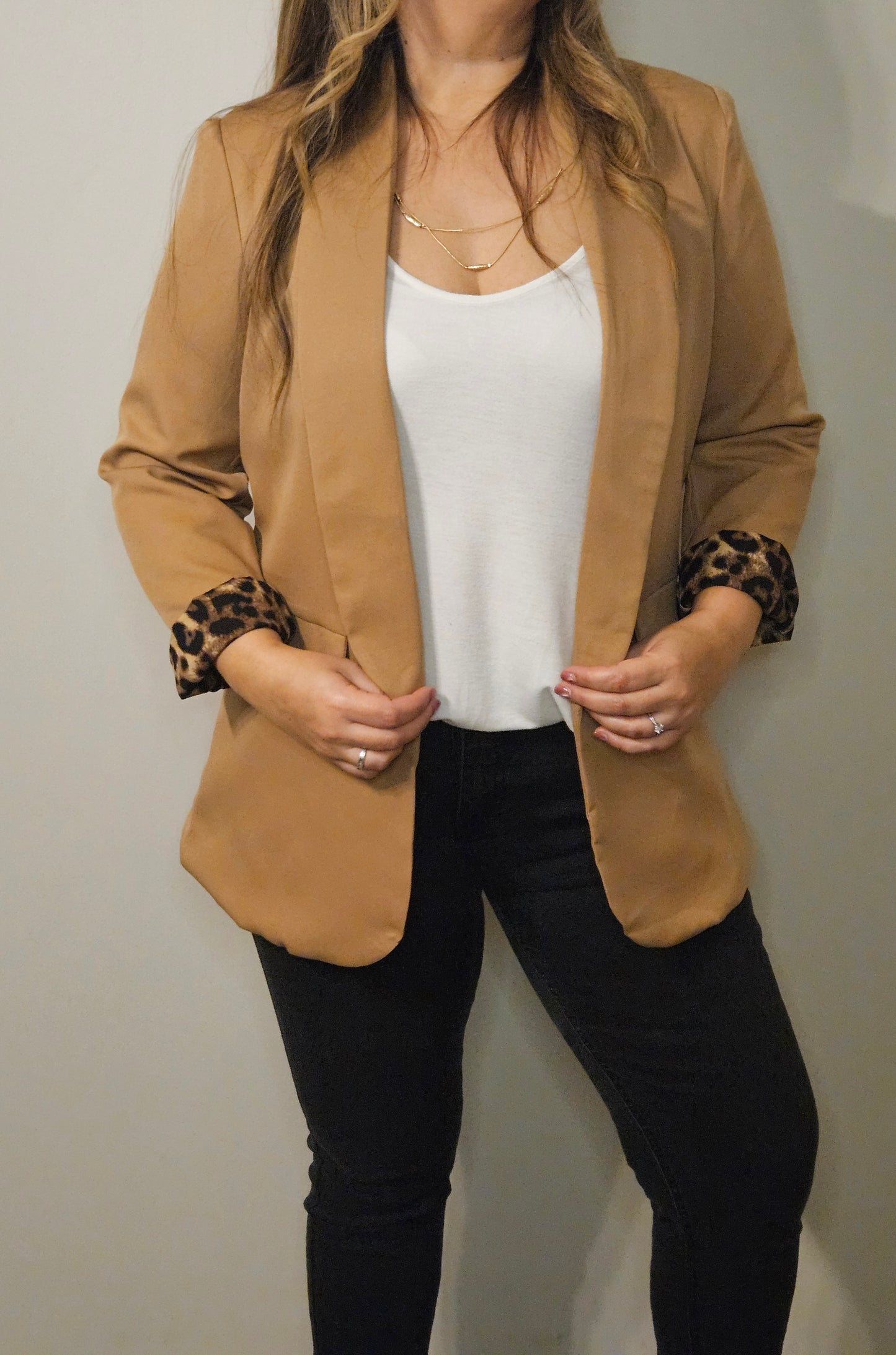 Blazer Antonia Camel Print