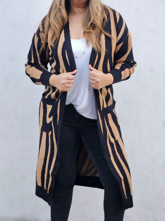 Maxi Chaleco Wild Camel