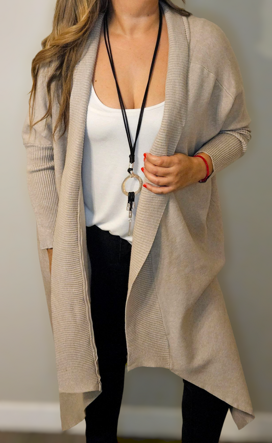 Cardigan Amapola Taupé