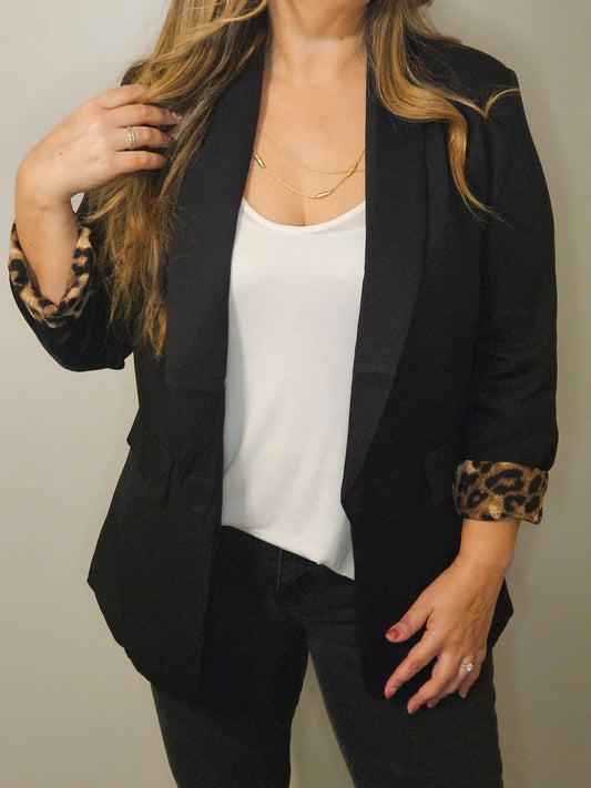 Blazer Antonia Negro Print