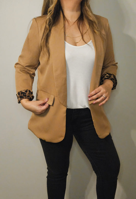 Blazer Antonia Camel Print