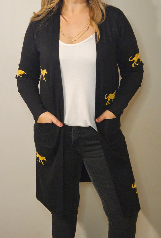 Cardigan Chita Negro