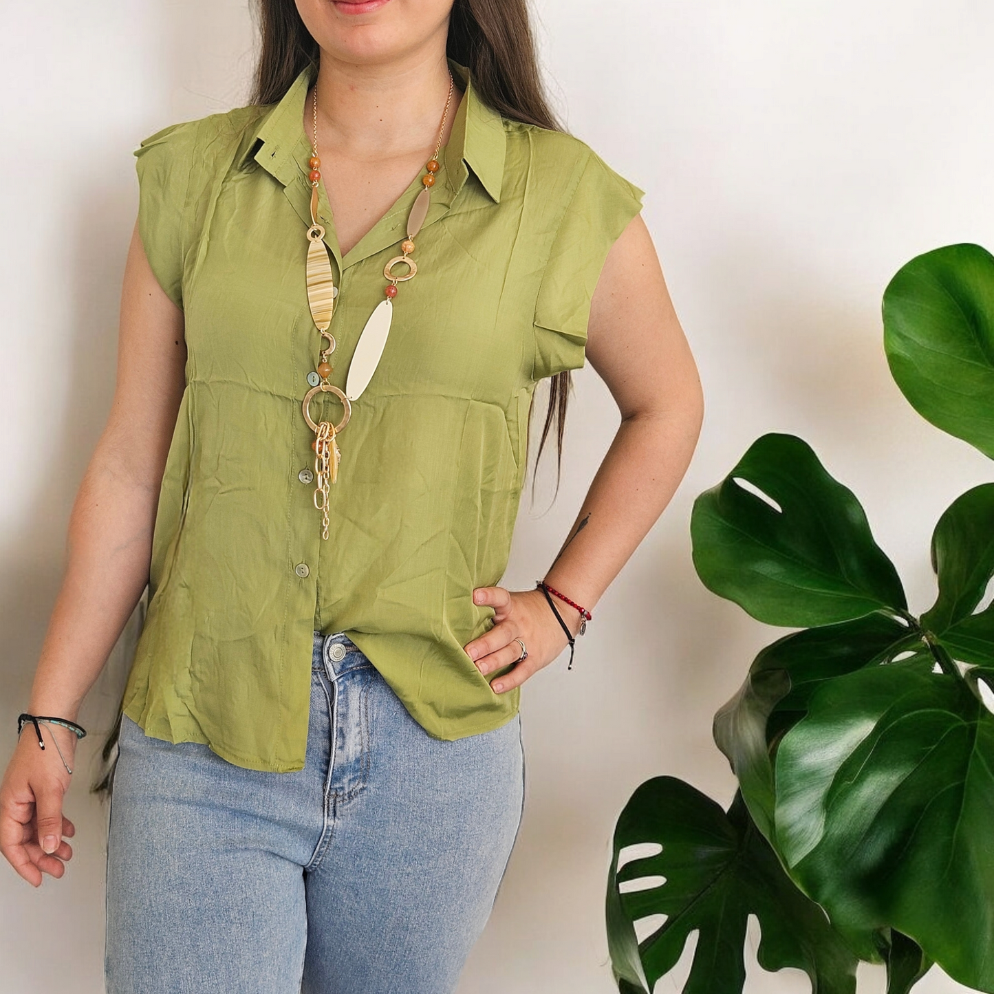 Blusa Paz verde